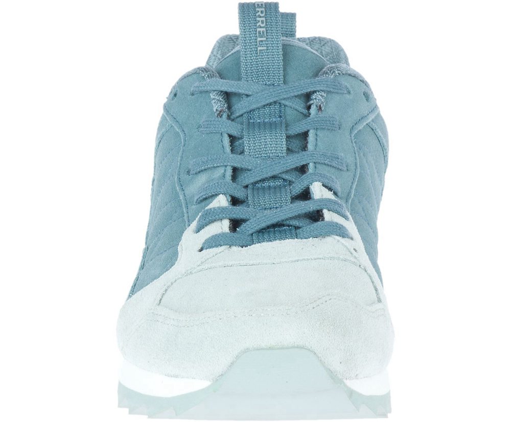 Merrell Sneakers Blue/White - Alpine Suede - Womens 64HLTSQGY